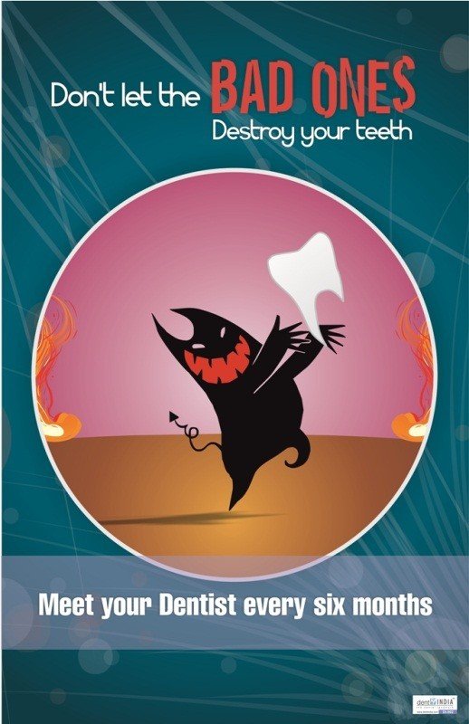 Poster English Meet Your Dentist Every 6 Months - 002 - Libral Traders