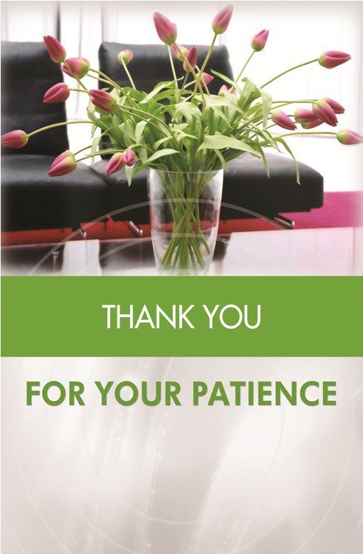 Poster English Thank You for Your Patience - 010 - Libral Traders