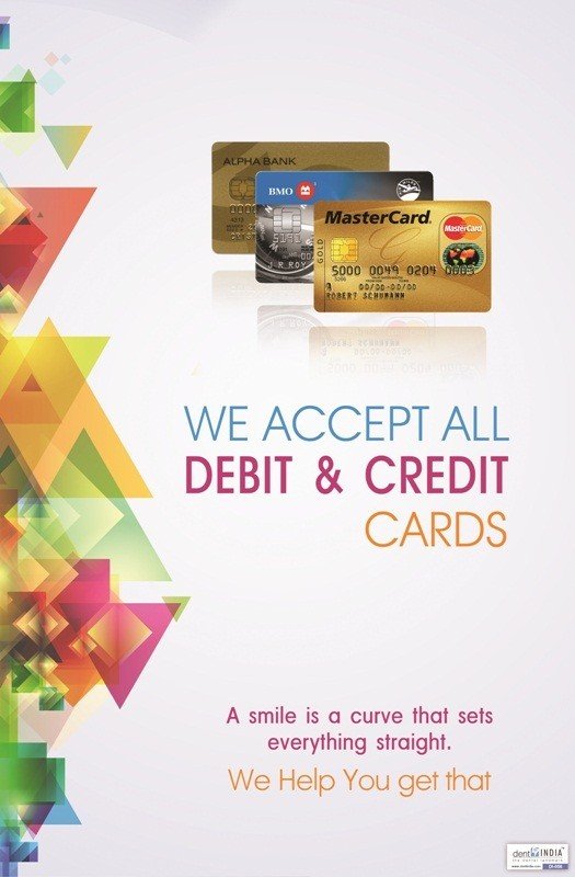 Poster English Debit & Credit Cards accepted - 056 - Libral Traders