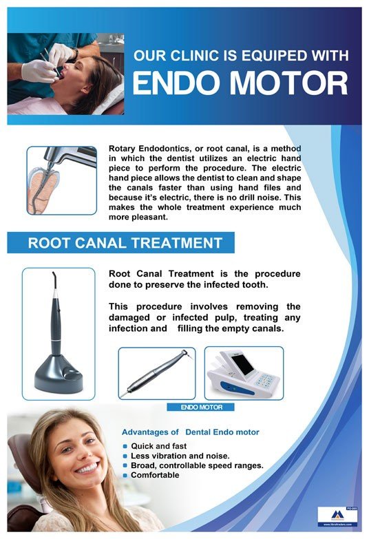 Poster English Root Canal Treatment - 085 - Libral Traders