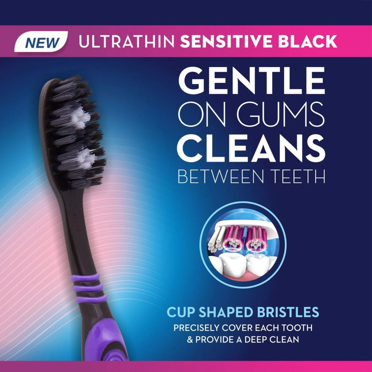 Oral-B Ultrathin Sensitive Black Toothbrush - Libral Traders