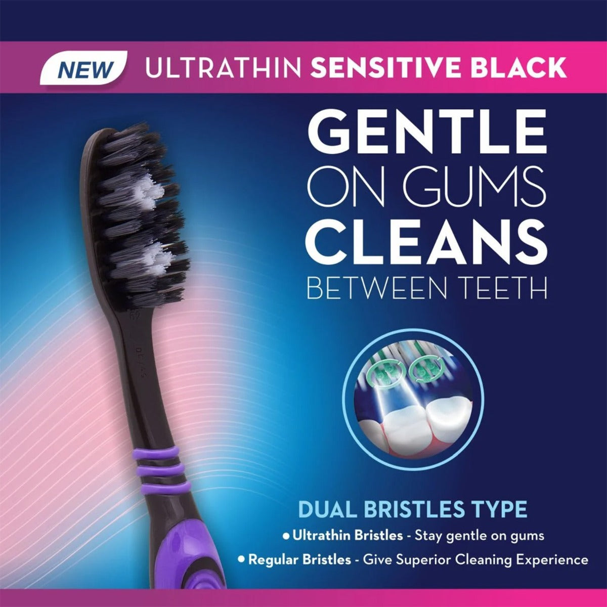Oral-B Ultrathin Sensitive Black Toothbrush - Libral Traders