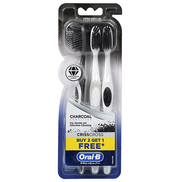 Oral-B Criss Cross Charcoal Toothbrush - Extra Soft - Libral Traders