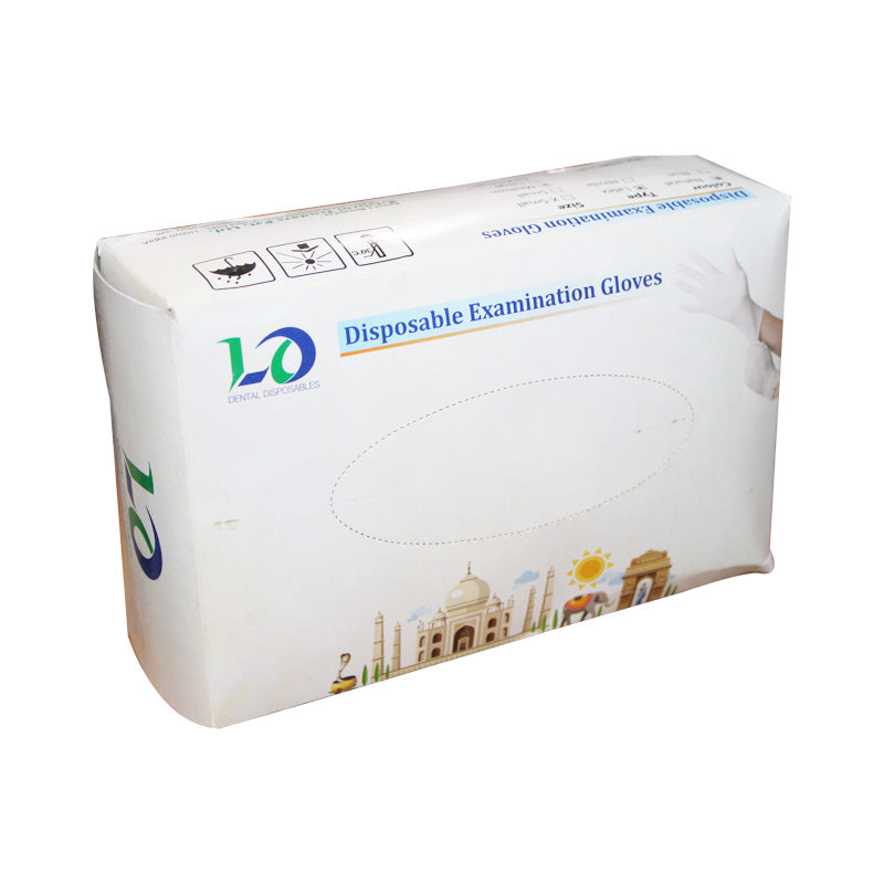 LD Latex Examination Gloves 100/pk - Libral Traders
