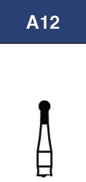 Strauss FG Diamond Burs Round + Neck 014 6/pk - A12 / BC-42 - Libral Traders