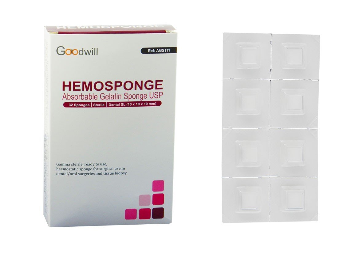 Goodwill Dental SL Hemosponge 10x10x10 MM - Libral Traders