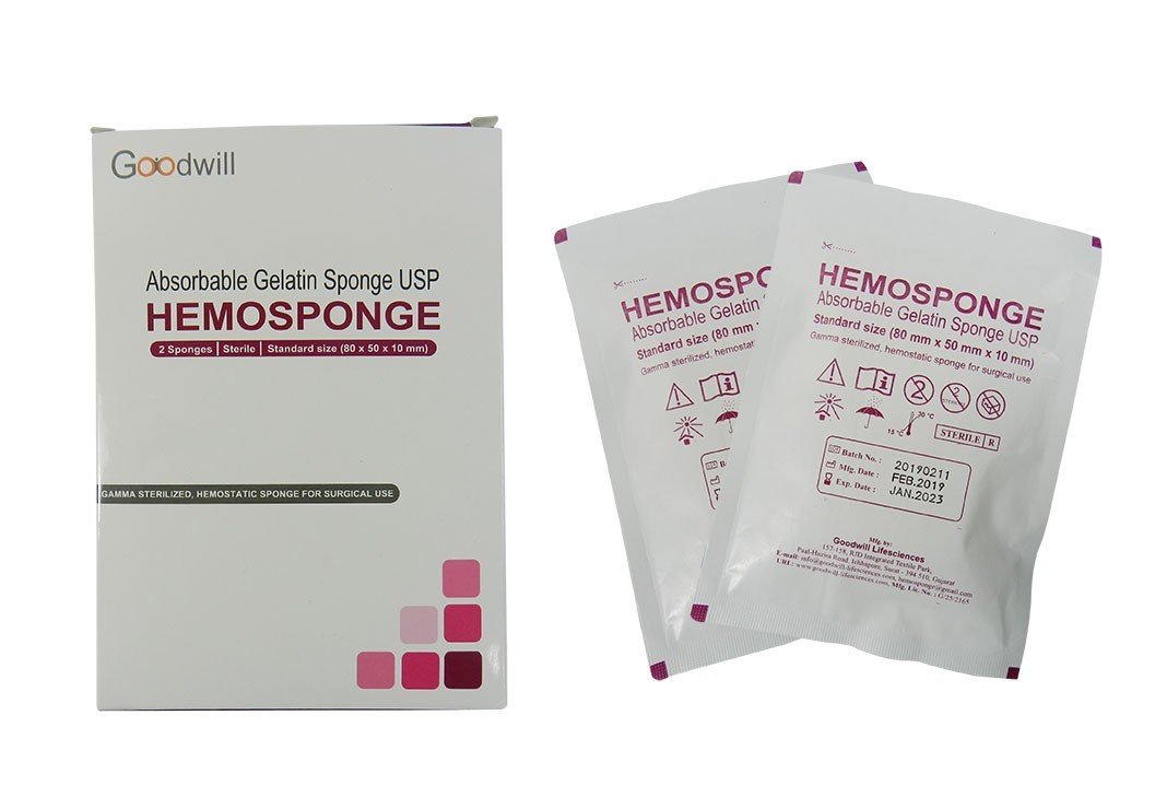 Goodwill Hemosponge 80x50x10 MM - Libral Traders