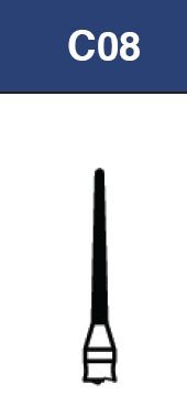 Strauss FG Diamond Burs Round End Taper 010 6/pk -C08 - Libral Traders