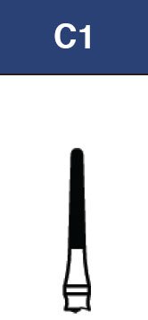 Strauss FG Diamond Burs Round End Taper 014 6/pk - C1 / TR-20 - Libral Traders