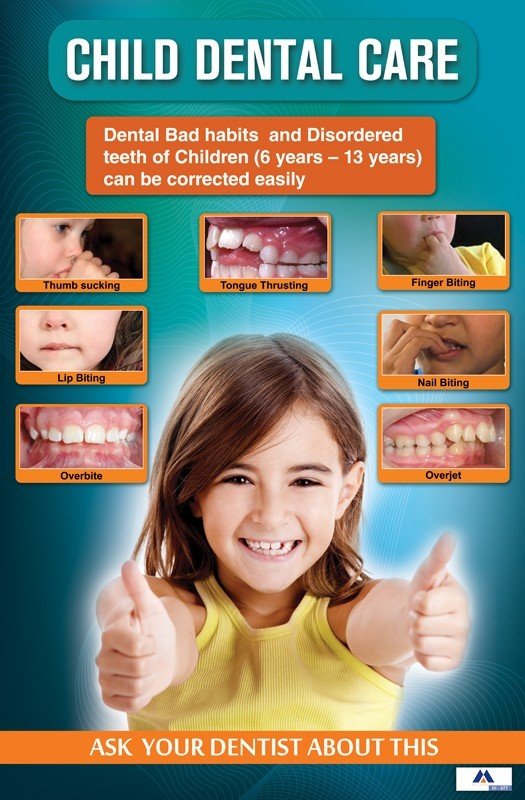 Poster English Child Dental Care - 077 - Libral Traders
