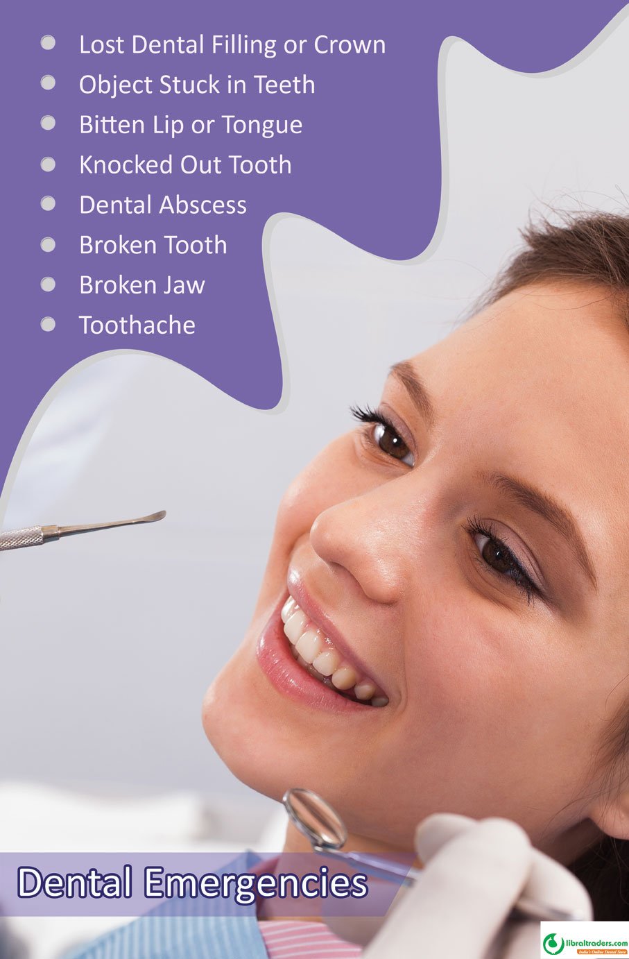 Poster English Dental Emergencies - 089 - Libral Traders