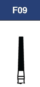 Strauss FG Diamond Burs Flat End Taper 016 6/pk - F09 - Libral Traders