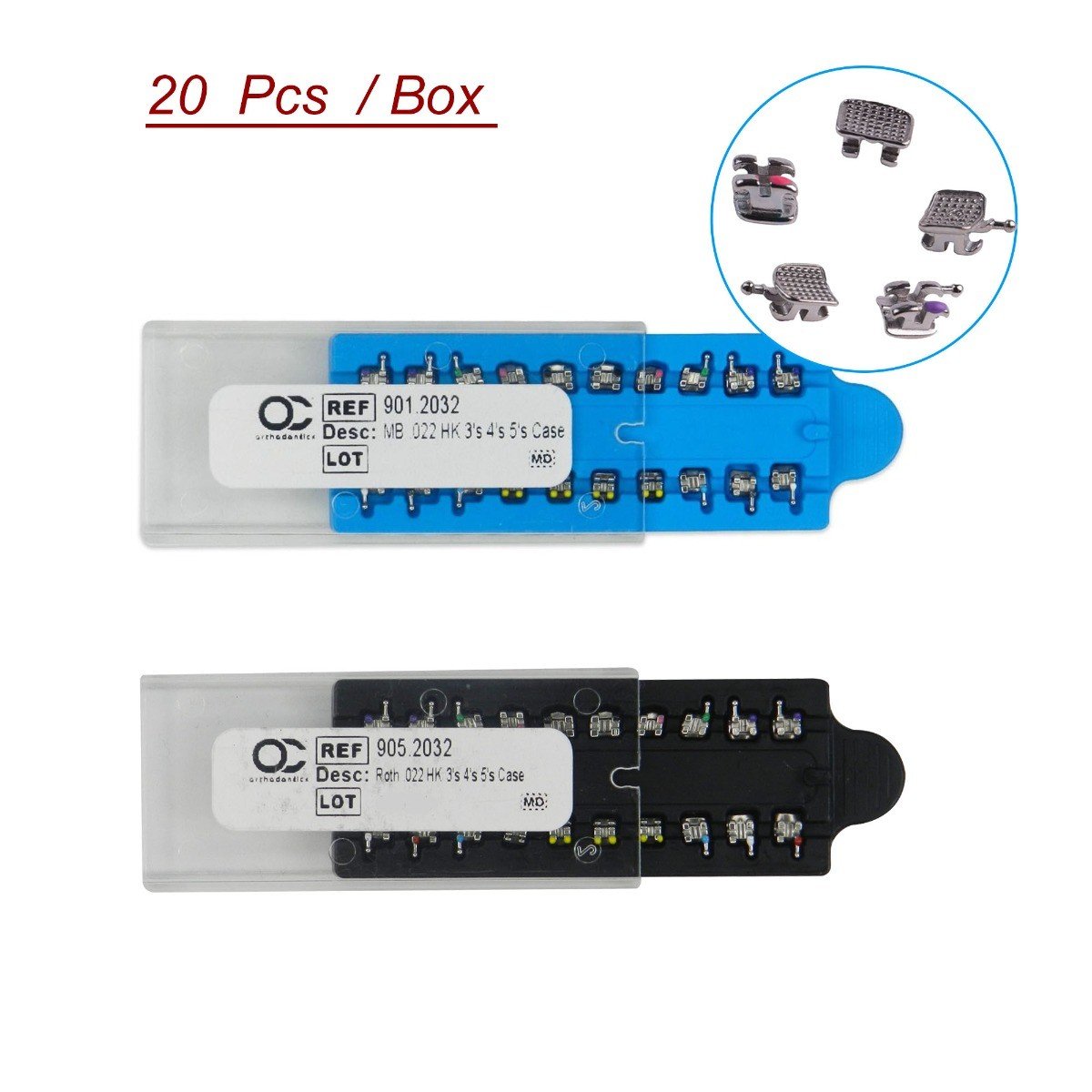 OrthoClassic Bio-Mim Mini Twin Standard Brackets - Libral Traders