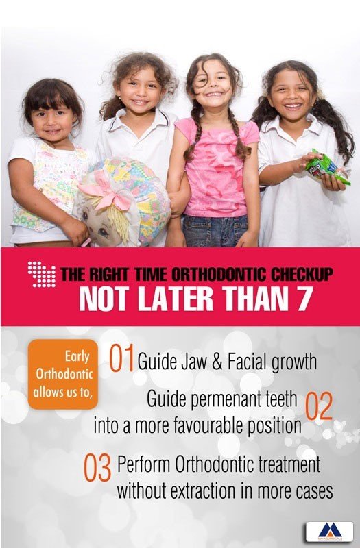 Poster English Orthodontic Checkup Not Later Than 7 - 005 - Libral Traders