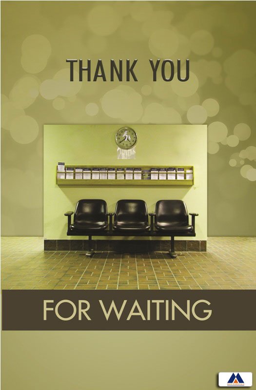 Poster English Thank You for Waiting - 011 - Libral Traders