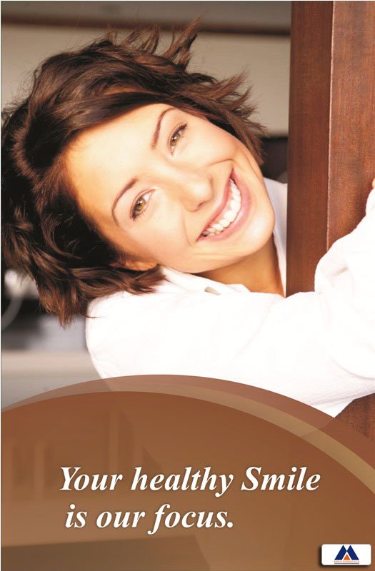 Poster English Healthy Smile is our Focus - 036 - Libral Traders