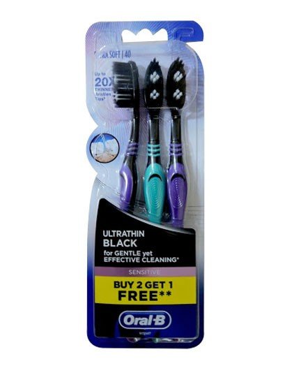 Oral-B Ultrathin Sensitive Black Toothbrush - Libral Traders