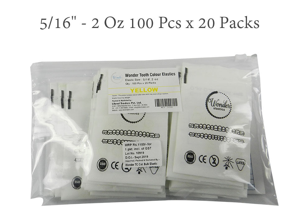 Captain Ortho Tooth Colour Elastics - Libral Traders