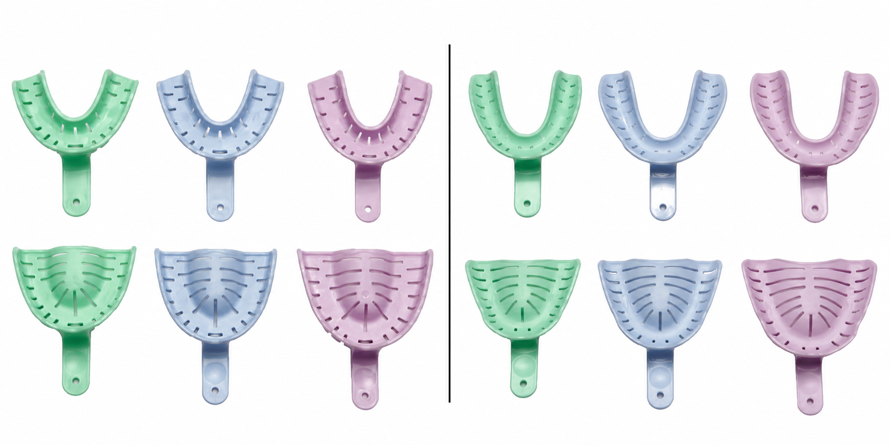 Astek Innovations Transform Heat Mouldable Impression Trays used for dental impressions in a clinical setting.