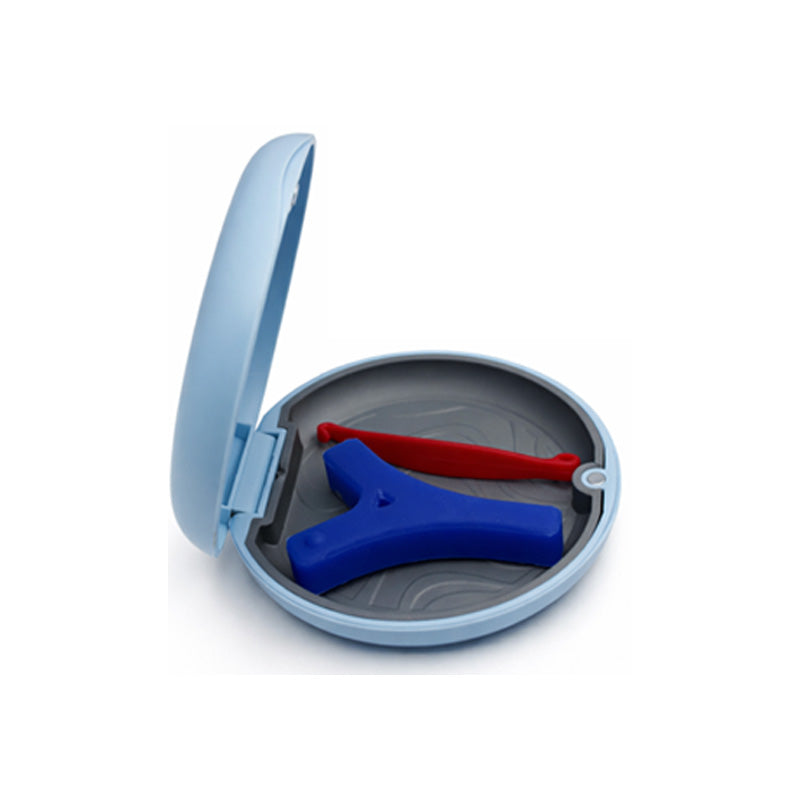 Captain Slim Aligner Case Sky Blue With Silicone Layer