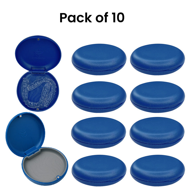 Captain Slim Aligner Case Sparkle Blue With Silicone Layer