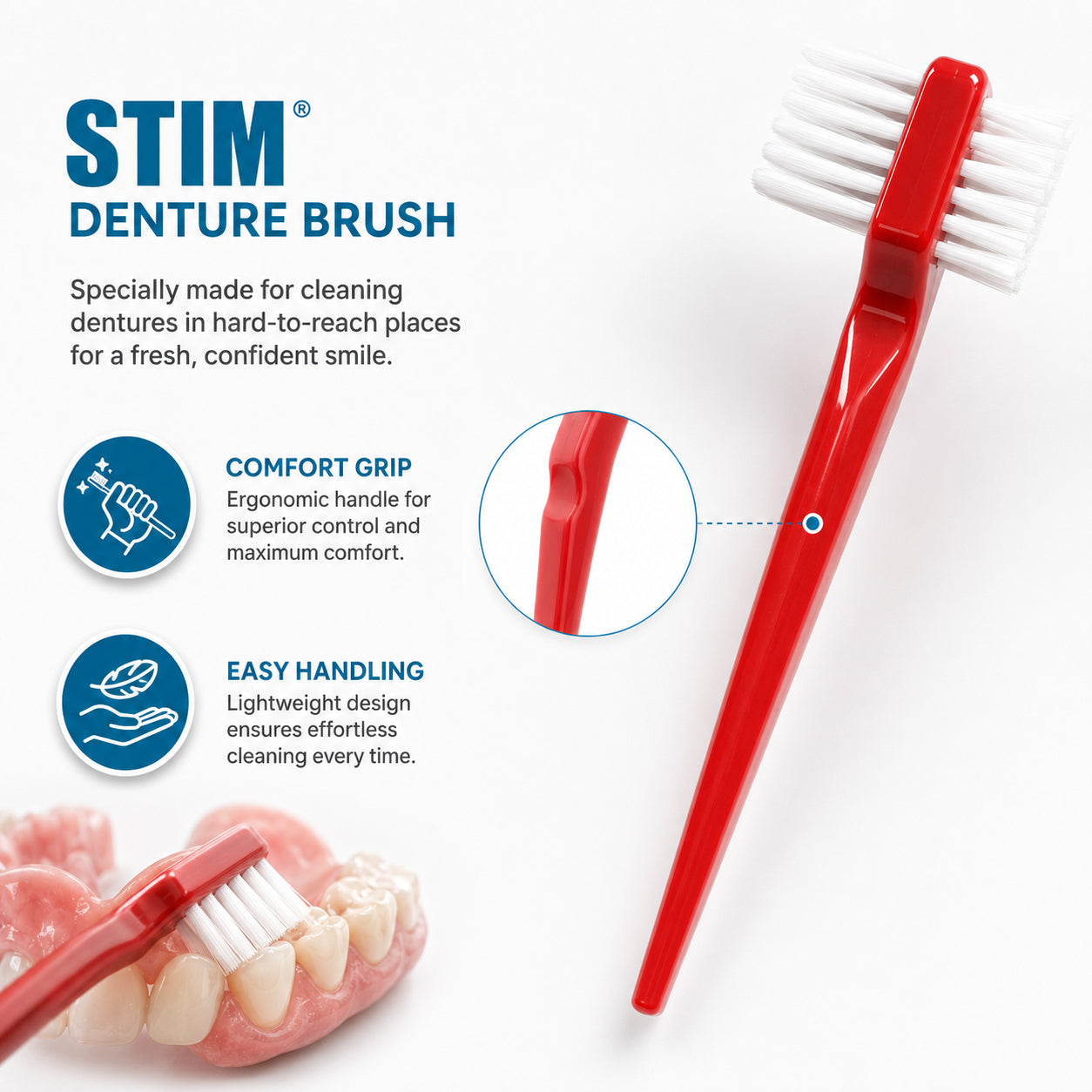 STIM Denture Brush