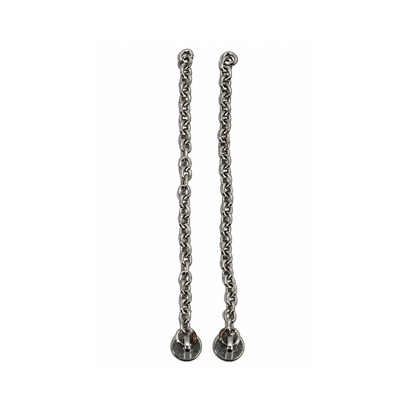 Morelli bondable buttons with chain, metal clasp and decorative design, suitable for clothing and accessories.