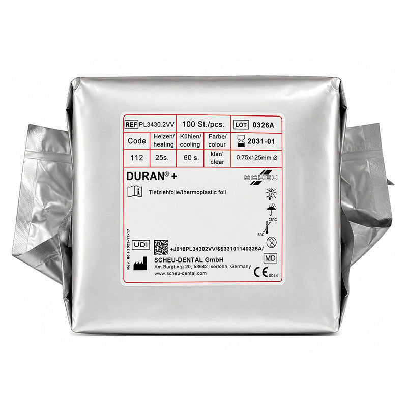 Scheu Duran + (Plus) Integrated Insulation Foil Round Sheets 125 MM