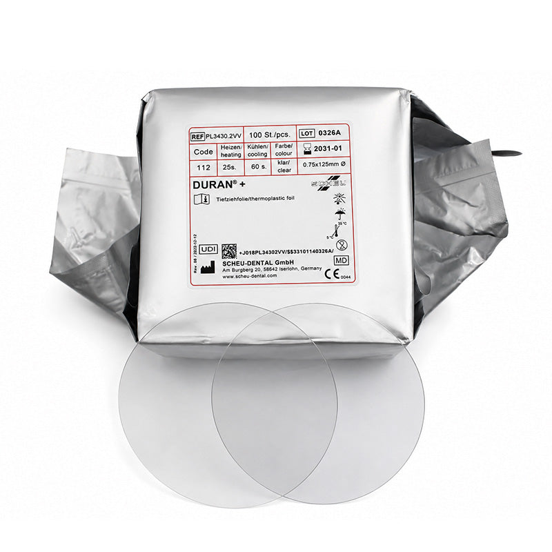 Scheu Duran + (Plus) Integrated Insulation Foil Round Sheets 125 MM