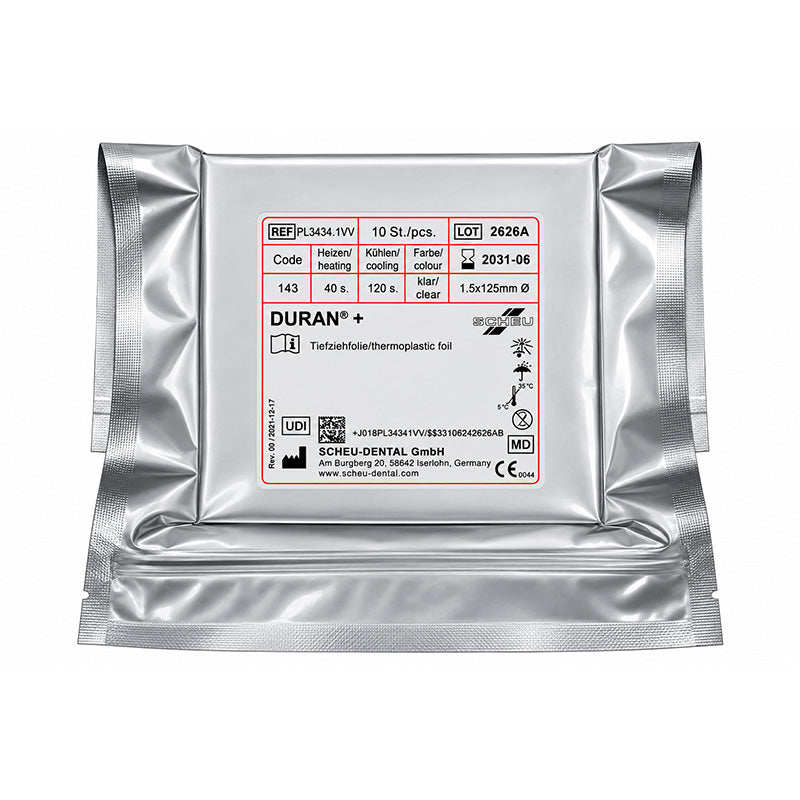 Scheu Duran + (Plus) Integrated Insulation Foil Round Sheets 125 MM