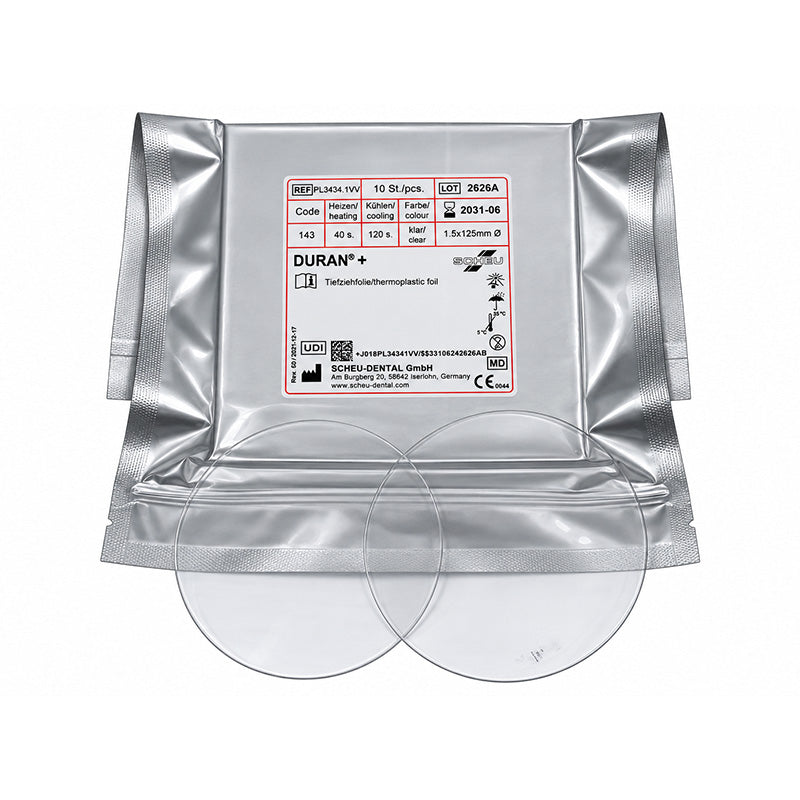 Scheu Duran + (Plus) Integrated Insulation Foil Round Sheets 125 MM