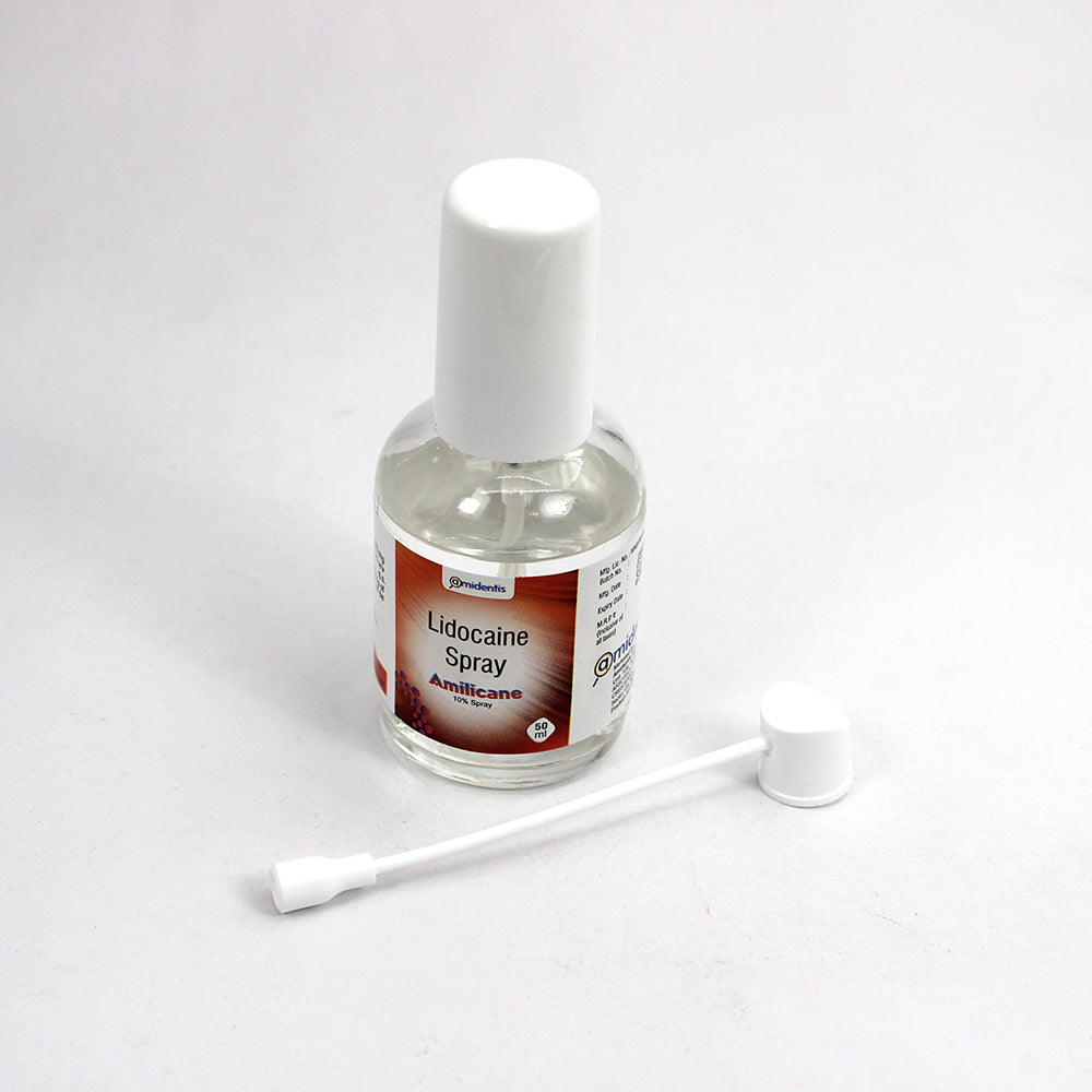 Amidentis Amilicane 10% Lidocaine IP 100 mg Topical Anesthetic Spray