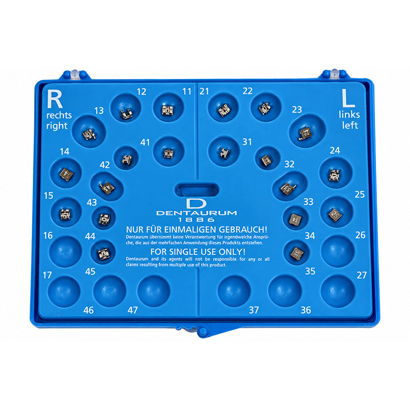 Dentaurum Equilibrium Brackets – Roth / MBT, Standard & Mini