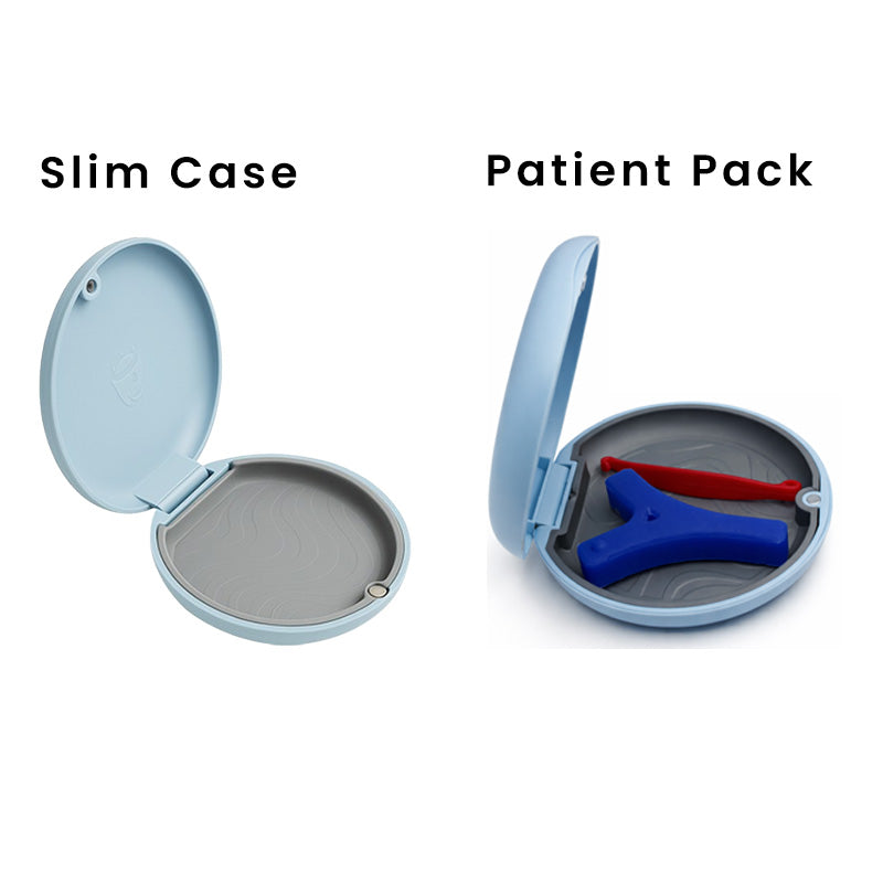 Captain Slim Aligner Case Sky Blue With Silicone Layer