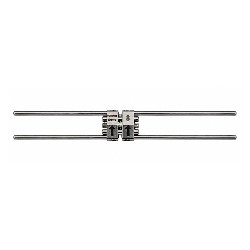 Leone Hyrex Rapid Expander Screw for dental orthodontics, shown in close-up with metal screw and expander components.