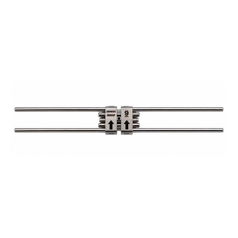 Leone Hyrex Rapid Expander Screw for orthodontic appliances, shown with the screw and expansion mechanism.