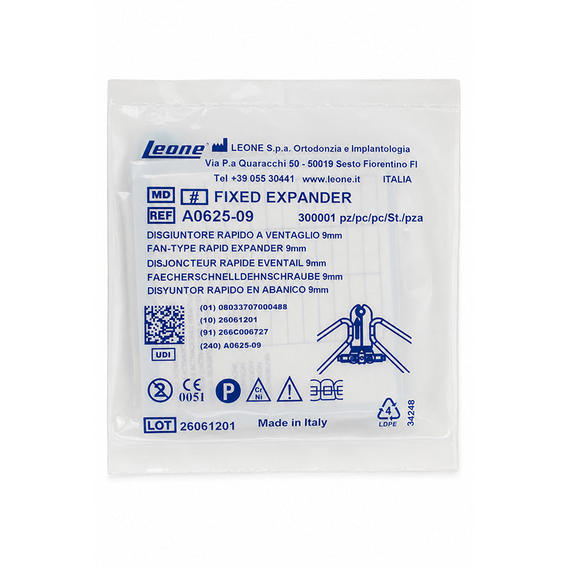 Leone s.p.a Rapid Expander Ragno Fan Type, showing the metal expander with fan-shaped design, used for tile installation.