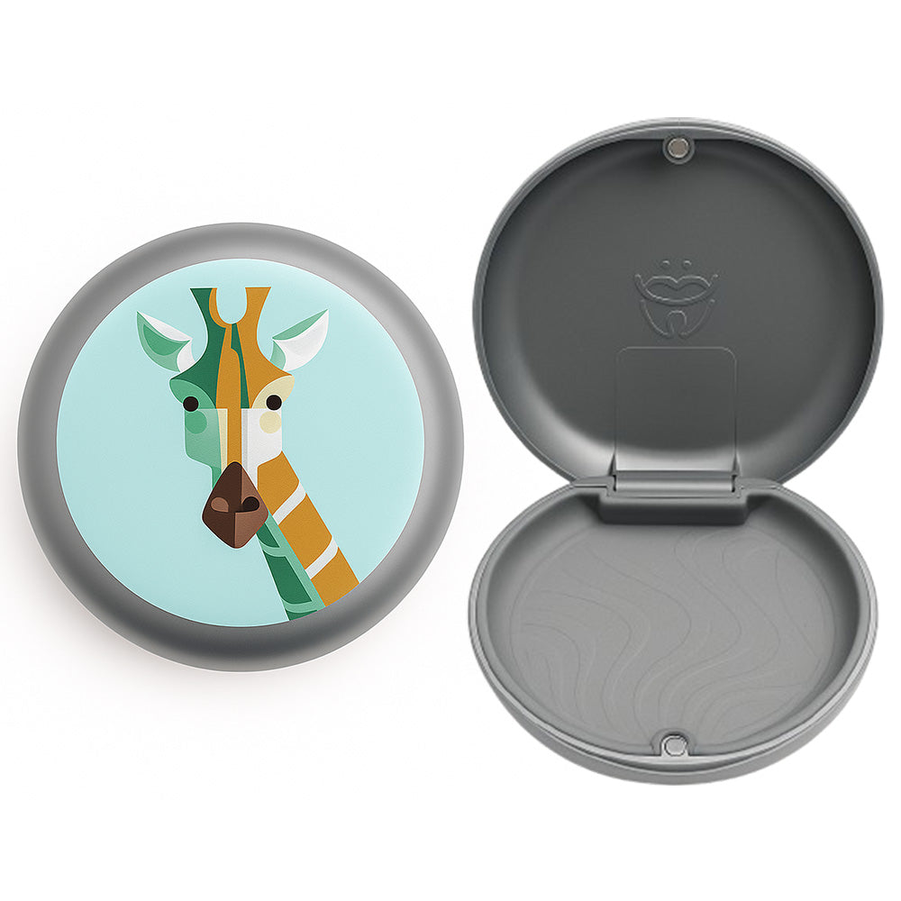 Captain Slim Aligner Case "Animal" Giraffe With Silicone Layer