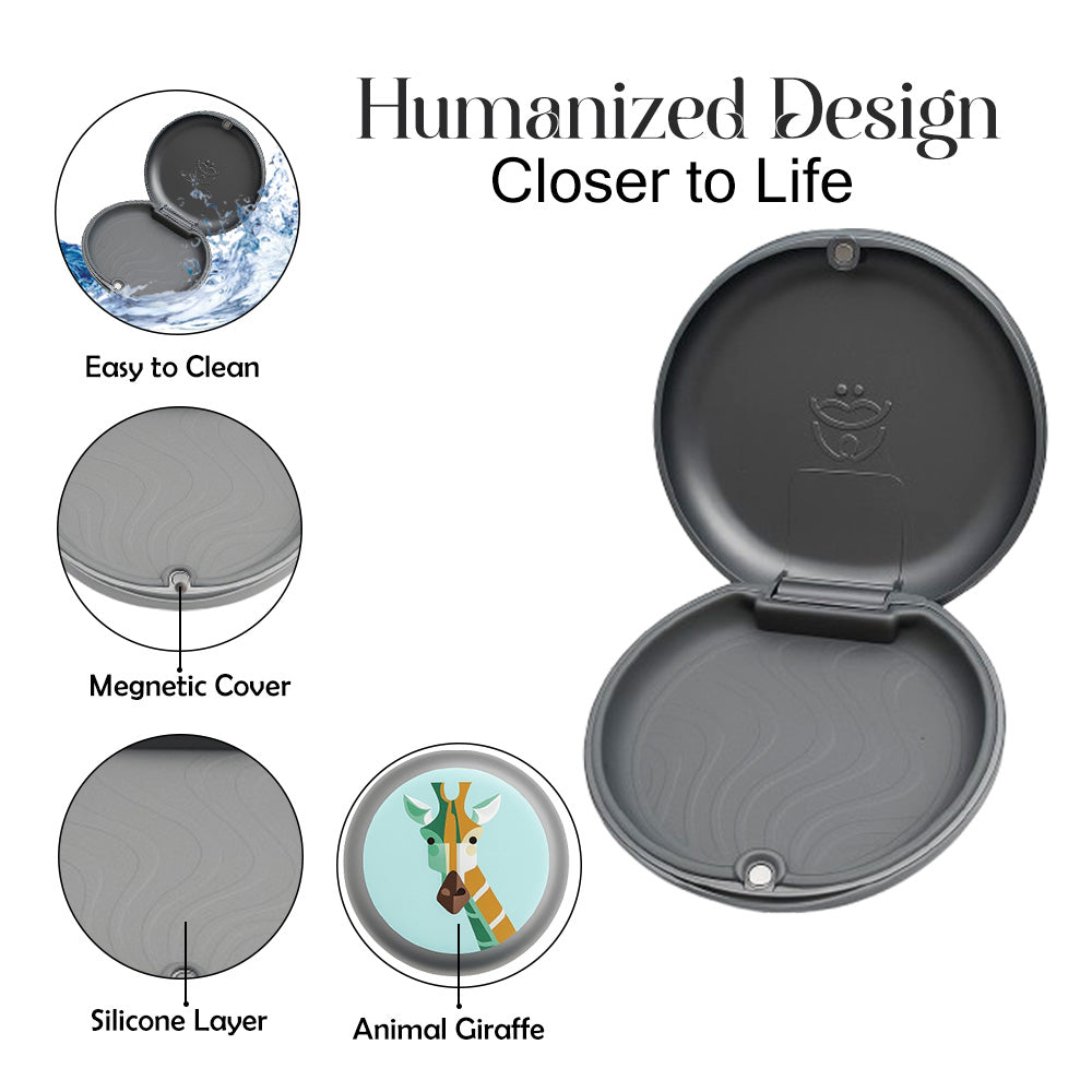 Captain Slim Aligner Case "Animal" Giraffe With Silicone Layer