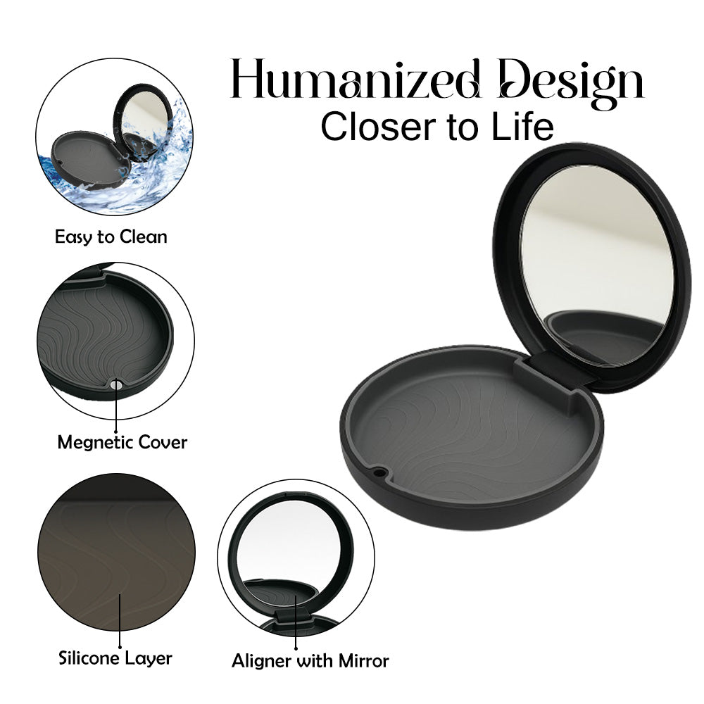 Captain Slim Aligner Case Black With Silicone Layer