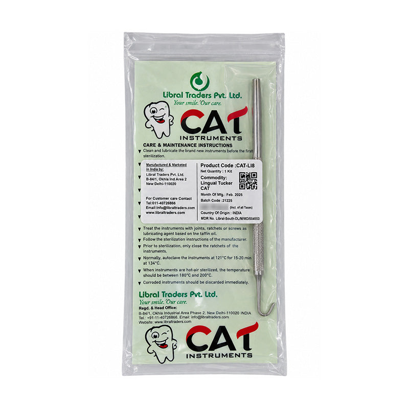 CAT Instruments lingual wire tucker cutters with stainless steel blades for precise dental wire trimming and adjustment.