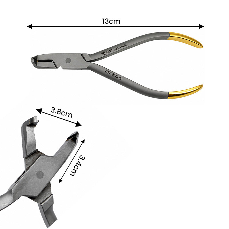 CAT Instruments CAT Distal End Cutter with Safety Hold Slim, precision surgical cutter with ergonomic safety features.