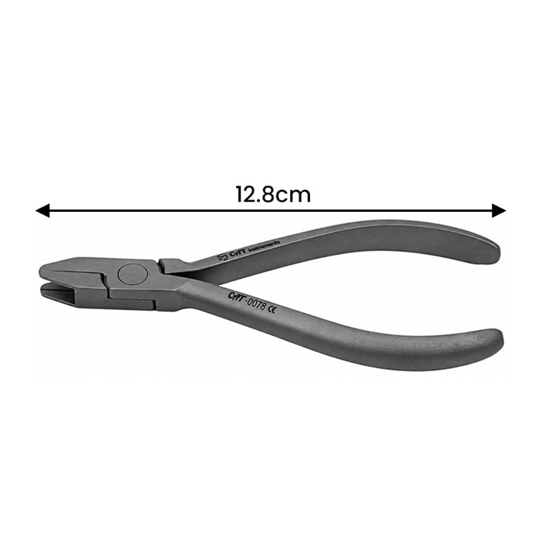 CAT Instruments torquing plier with thin beak, open and closed, designed for precision utility and specialty tasks.