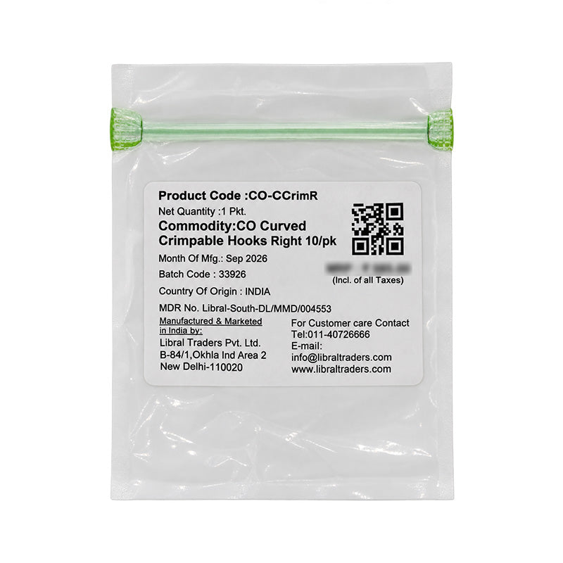 Captain Crimpable Curved Ball Hook & Stop