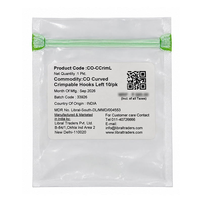 Captain Crimpable Curved Ball Hook & Stop