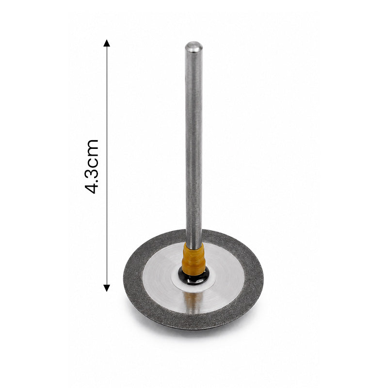Strauss & Co Diamond Discs 0.10 super fine double side interproximal stripping burs, shown in close-up for dental procedures