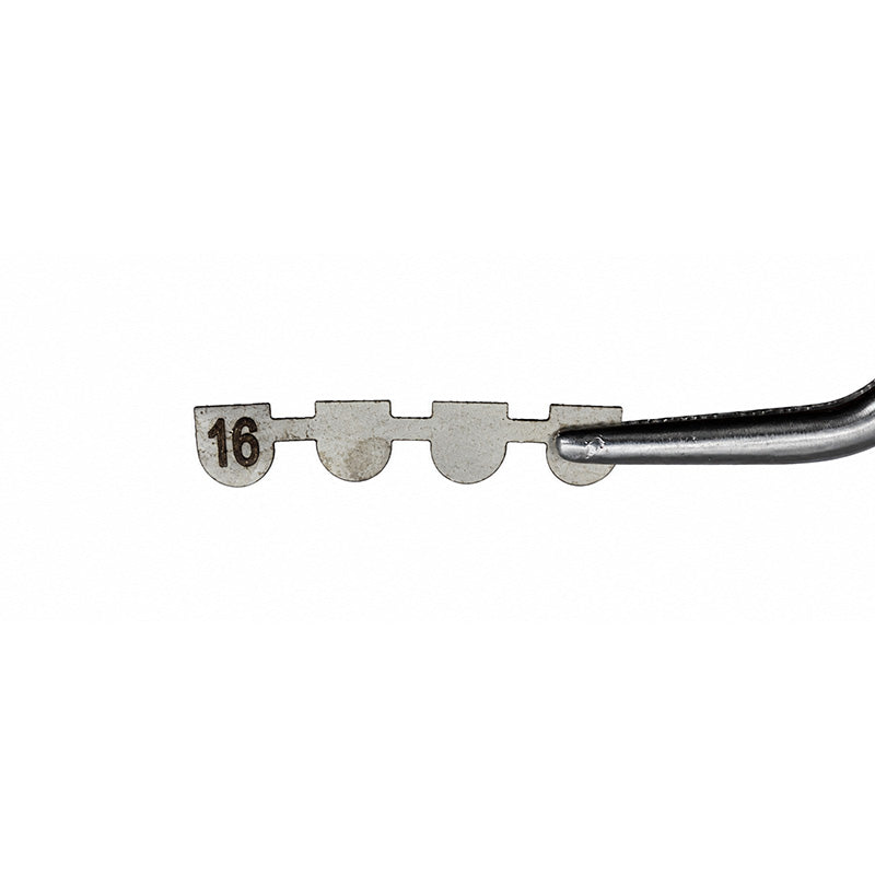 Leone Direct Bonding Lingual Retainer showing a clear, curved wire bonded to lower front teeth for orthodontic support.