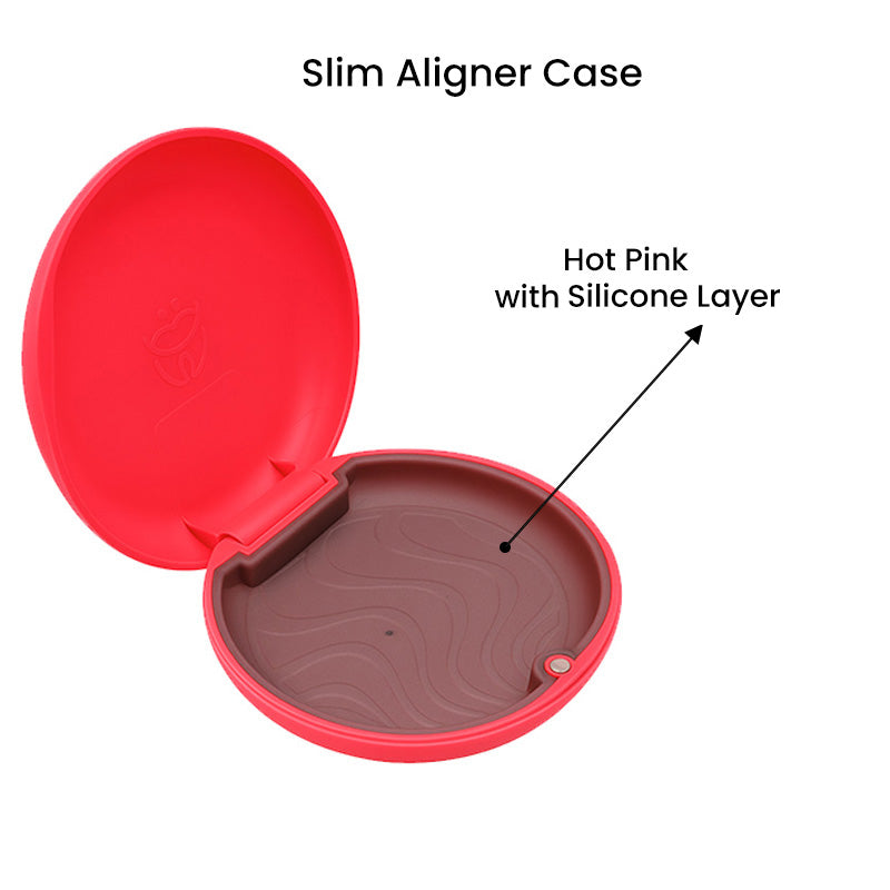 Captain Slim Aligner Case Hot Pink With Silicone Layer