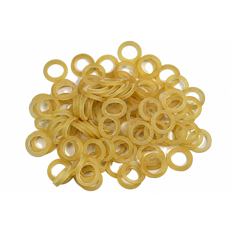 Leone Extraoral Elastics in packaging, orthodontic rubber bands for dental correction by Leone s.p.a