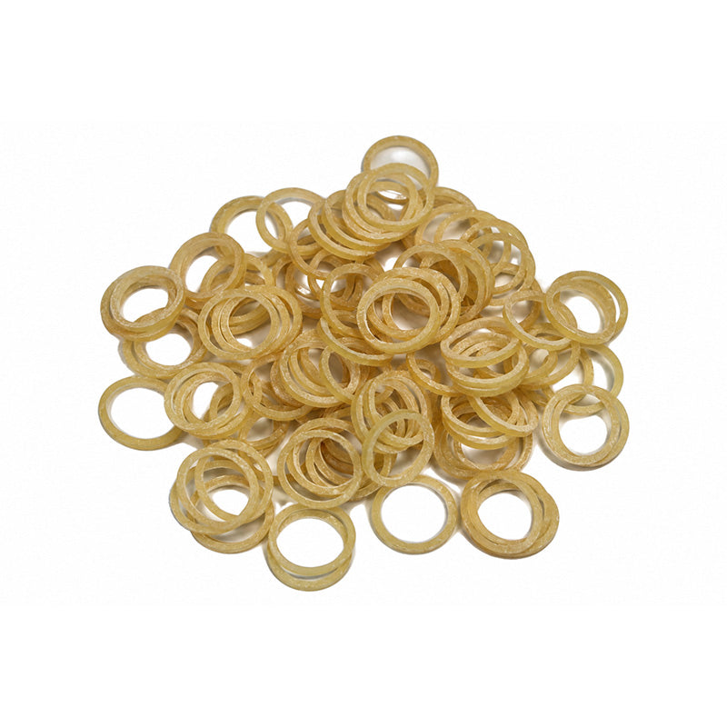 Leone Extraoral Elastics in packaging, orthodontic elastics by Leone s.p.a, used for dental correction and orthodontic treatment.